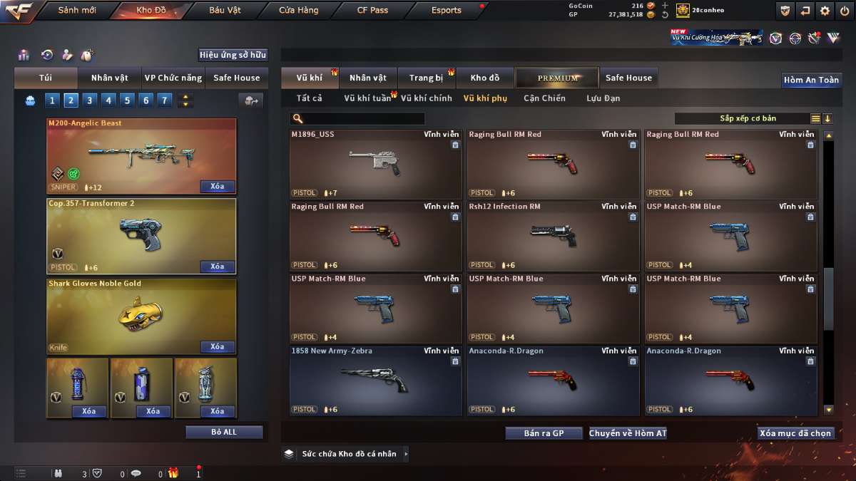 shop acc cf uy tin gia re